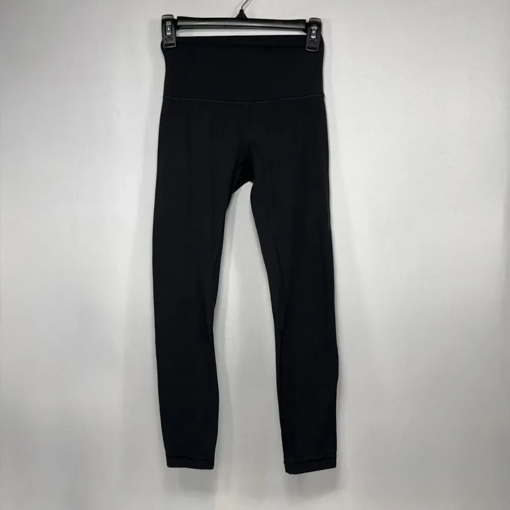 High-Rise lululemon Black Luxtreme 7/8 Wunder Under Tight Size 4